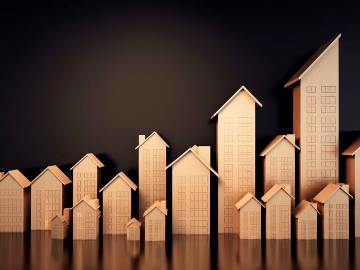 illustration-house-investment-growth-real-estate-property-value-cost-living-vector-isolated-background-generative-ai-min